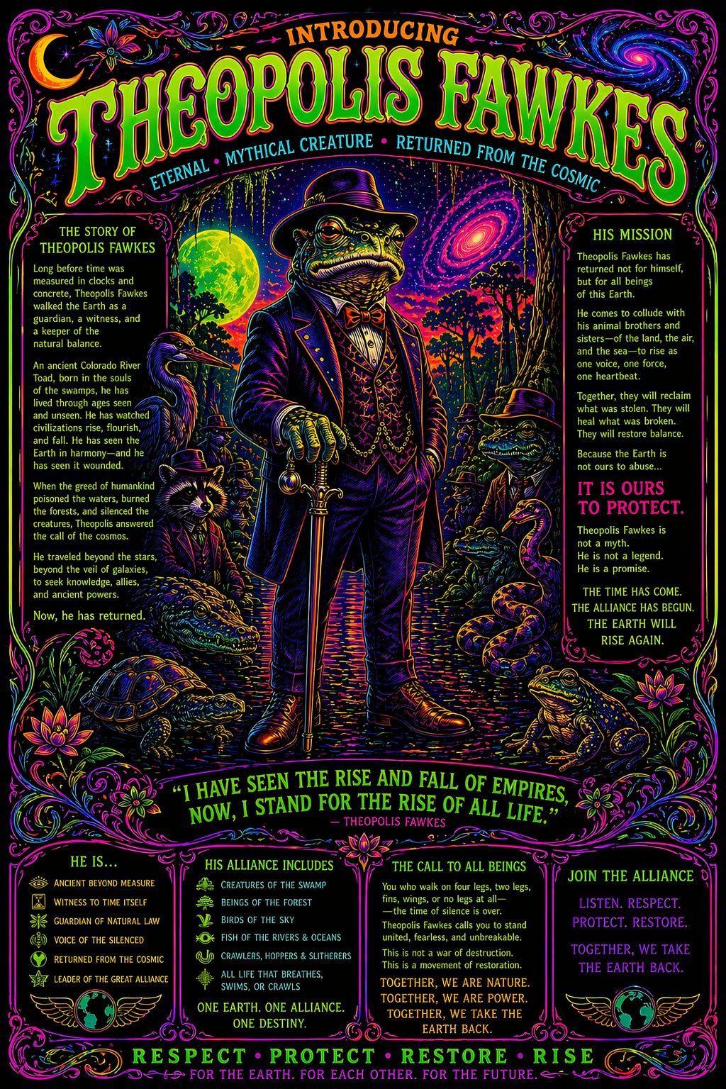 Introducing Theopolis Fawkes — Psychedelic Art Print by Theopolis Fawkes