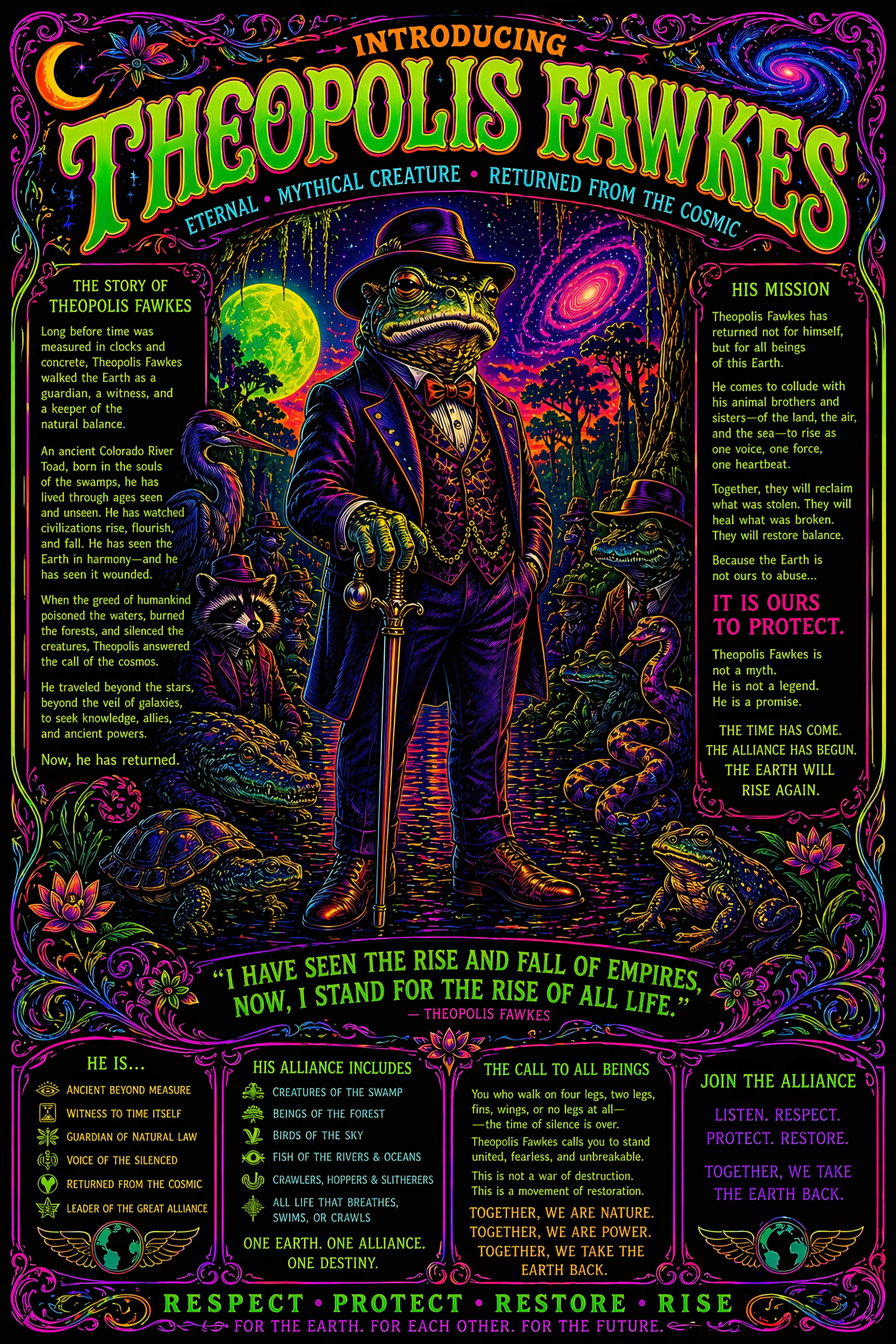 Introducing Theopolis Fawkes — Psychedelic Art Print by Theopolis Fawkes